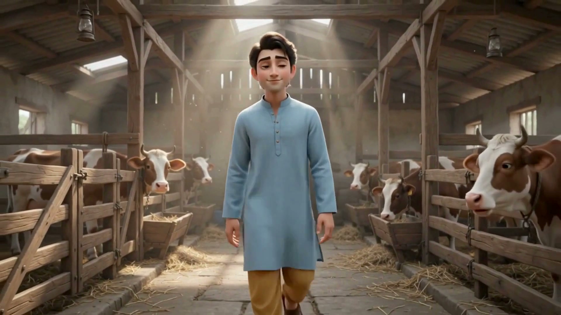 Animated Laalo dramatic scene